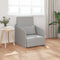vidaXL - Ligbed - 2-in-1 - Cloud - Grijs - 65x80x83 - cm - Stof