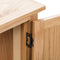 vidaXL - Hoekkast - 80x33,5x78 - cm - massief - eikenhout
