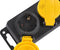 Exin stekkerdoos - 4-voudig - spatwaterdicht IP44 - zwart