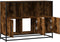 vidaXL - Dressoir - 100x35x76 - cm - bewerkt - hout - gerookt - eikenkleurig