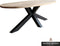 Old Inn - Eettafel Deens Ovaal Eiken met Spinpoot 220x110