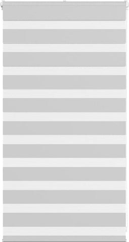 vidaXL - Zebra - rolgordijn - 90x100 - cm - stofbreedte - 85,9 - cm - lichtgrijs