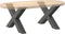 vidaXL - Salontafelpoten - 2 - st - X-vormig - 70x(42-43) - cm - staal - antraciet