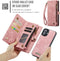 Caseme Geschikt voor iPhone 16 hoesje - Vintage 2 in 1 portemonnee - Roze