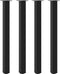 vidaXL - Salontafelpoten - 4 - st - 110-112 - cm - staal - zwart