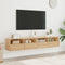 vidaXL - Tv-wandmeubels - 2 - st - 80x30x30 - cm - bewerkt - hout - sonoma - eikenkleur