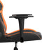 vidaXL - Gamestoel - kunstleer - zwart - en - oranje