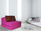 Luxe logeermatras - roze - camping matras - reismatras - opvouwbaar matras - 200 x 70 x 15 - met bru