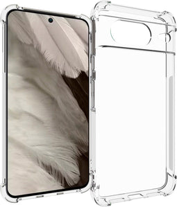 iMoshion Hoesje Geschikt voor Google Pixel 8 Hoesje Siliconen - iMoshion Shockproof Case - Transparant