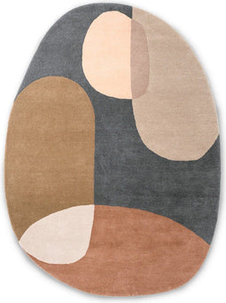 Brink en Campman - Brink en Campman Miller Fall 095105 Vloerkleed - 250x350 - Ovaal,Rond - Laagpolig,Rond Tapijt - Modern - Meerkleurig