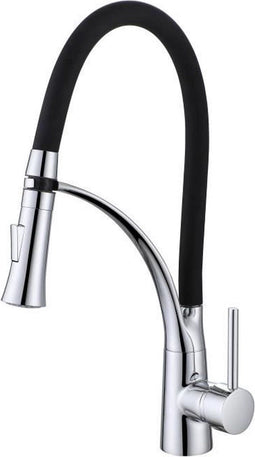 OCEANIC Eengreeps keukenmengkraan - 360 ° draaibaar - Met handdouche - Siliconen