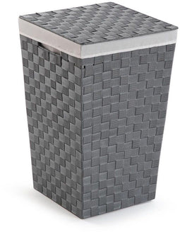 Versa - Wasmand - Polyester Metaal 33 x 52 x 33 cm - Grijs