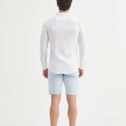 William de Faye Linnen Overhemd Heren – Regular Fit – 100% Linnen – Maat M – Wit – Ademend & Stijlvo