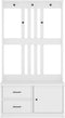vidaXL - Halboom - SANDENS - wit - 87x40x159,5 - cm - massief - grenenhout