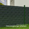 Tectake Privacyfolie Hekwerk - 35 m x 19 cm - PVC - UV-bestendig - Antraciet
