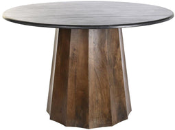 Eettafel DKD Home Decor Zwart Bruin Marmer Mangohout 120 x 120 x 76 cm