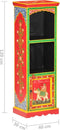 vidaXL - Hoge - kast - handgeschilderd - 40x30x120 - cm - massief - mangohout
