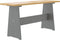 vidaXL - Eettafel - met - bankje - REINE - massief - grenenhout - honingbruin&grijs