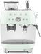 Smeg EGF03PGEU - Espressomachine met bonenmaler - 19 bar druk - Watergroen