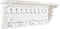 Wandkapstok DKD Home Decor Spar Metaal Romantiek (80 x 18 x 30 cm)