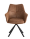 Criks Design Oliver - Draaibare Eetkamerstoel - 180° Draaifunctie - Cognac
