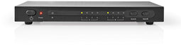 Nedis VMAT3462AT - Matrix-switch - 4 HDMI-bronnen op 2 schermen - Zwart
