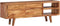 vidaXL - Tv-meubel - met - bewerkte - deuren - 117x30x40 - cm - massief - acaciahout