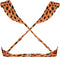 Beachlife Leopard Spots - Ruffle bikinitop - Voorgevormde cups en beugel - Dierenprint