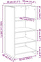 vidaXL - Receptiebalie - 55x50x103,5 - cm - bewerkt - hout - betongrijs