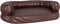vidaXL - Hondenmand - met - ergonomisch - schuim - 75x53 - cm - kunstleer - bruin