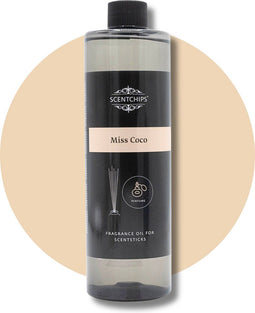 Scentchips® Geurstokjes Navulling - Miss Coco - Geurverspreider - Luchtverfrisser - Huisparfum - 400ml
