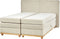 DYNASTY - Boxspringbed - Lichtbeige - 160 x 200 cm - Polyester
