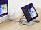 Conceptronic DONN26G - Tablet docking stand - 360° draaibaar - Zilver