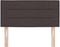 vidaXL - Hoofdbord - met - Lijnenontwerp - - - Donkerbruin - - - 80 - cm - - - Stof