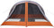 vidaXL - Tent - 4-persoons - waterdicht - grijs - en - oranje