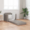 vidaXL - Vloer - Sofa - Bed - 2-in-1 - Taupe - 74x77x81 - cm - Stof