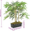 vidaXL - Kunstplant - bamboe - 368 - bladeren - 80 - cm - groen