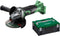 HIKOKI G18DSL2W3Z 18 V haakse slijper 125mm zonder accu en lader + HSC II koffer