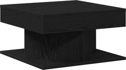 vidaXL - Salontafel - Zwart - Eiken - 57x57x30 - cm - Gemaakt - van - Hout