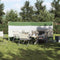 vidaXL - Windscherm - camping - waterdicht - 340x130 - cm - groen