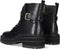 Liu Jo Pink 127 - Dames Veterboots - Zwart Gladleer - Maat 38
