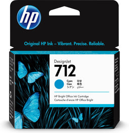 HP 712 - Inktcartridge - Origineel - Cyaan - 27 ml