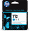 HP 712 - Inktcartridge - Origineel - Cyaan - 27 ml