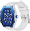Ice-Watch - Ice boliday White blue - Blauw Herenhorloge blauw met siliconen band - 023313 (Medium)