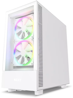 NZXT H5 Elite - Mid-Tower Behuizing - Geperforeerd Voor- en Bovenpaneel - Wit