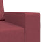 vidaXL - Vloersofa - Bed - 2-in-1 - Bordeauxrood - 245x150x60.5 - cm - Stof