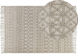 ALUCRA - Modern vloerkleed - Beige - 160 x 230 cm - Wol