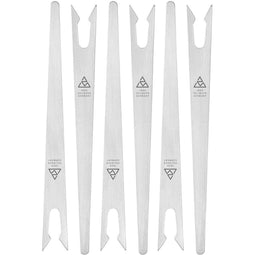 Triangle Duurzame RVS Frietvorken - Upcycled - Set van 6 - Gemaakt in Solingen