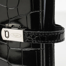 Kalpa 1311-06 Navulbare Pocket Ringband Agenda Croco Zwart 1 week per 2 paginas 2025-2026