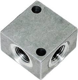 ICH 60405 Verdeelblok alu. G1/2 (vierkant 4-voud) l=50